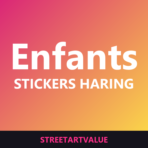Stickers Keith Haring pour enfants sur Amazon