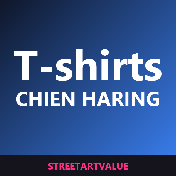 T-shirts chien Keith Haring sur Amazon