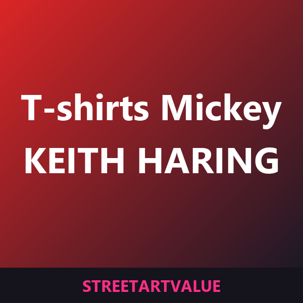 T-shirts Mickey Keith Haring sur Amazon