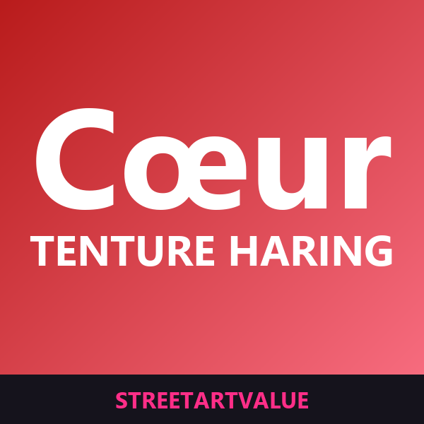 Tentures cœur Haring sur Amazon