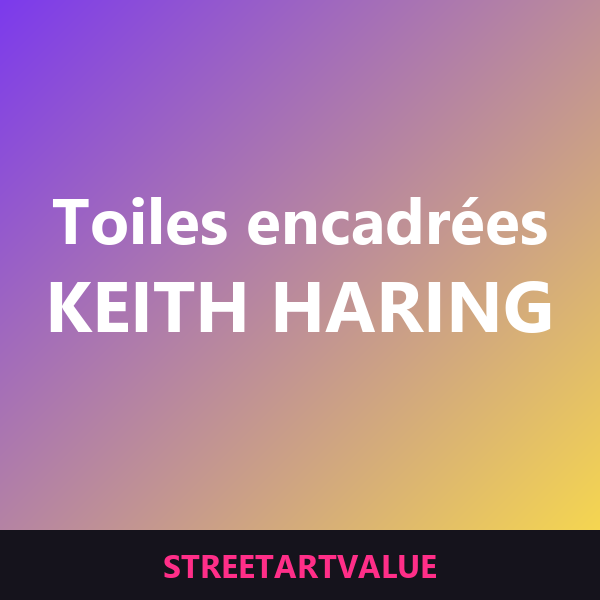 Toiles Haring encadrées sur Amazon