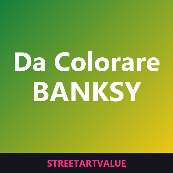 Libri da colorare Banksy su Amazon