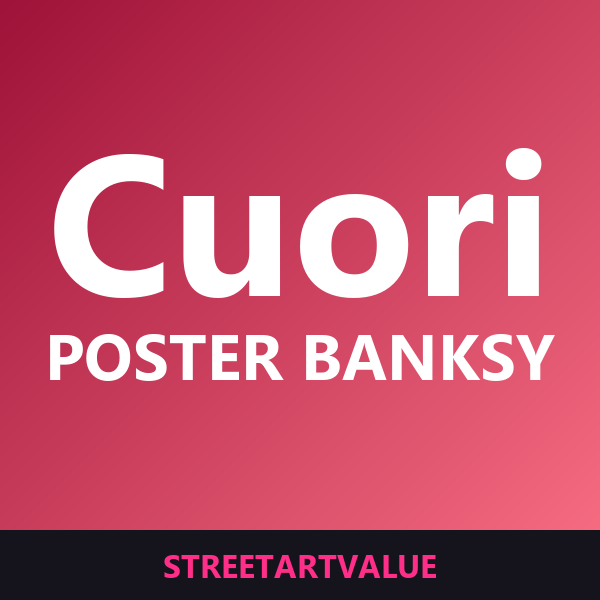 Poster Banksy cuori e amore su Amazon