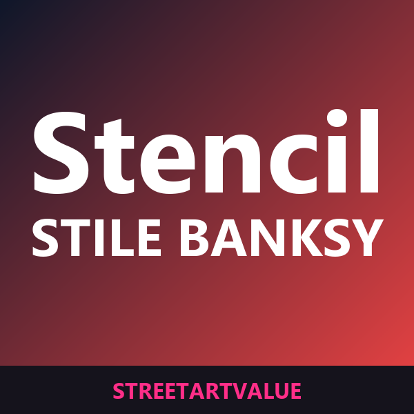 Stencil in stile Banksy su Amazon