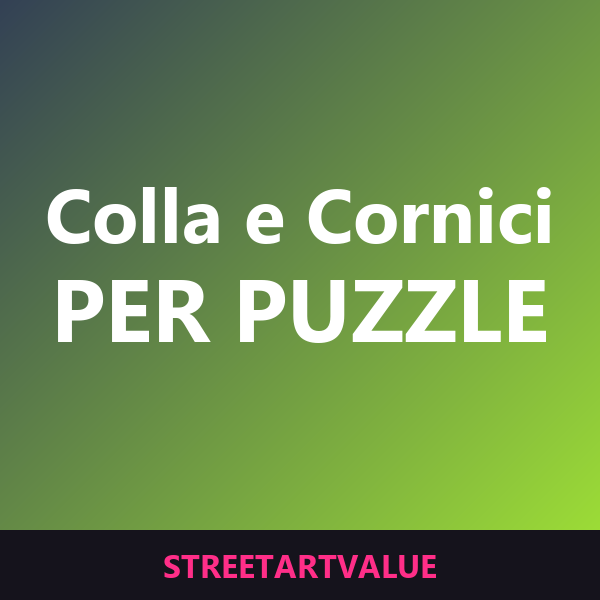 Colla e cornici per puzzle su Amazon