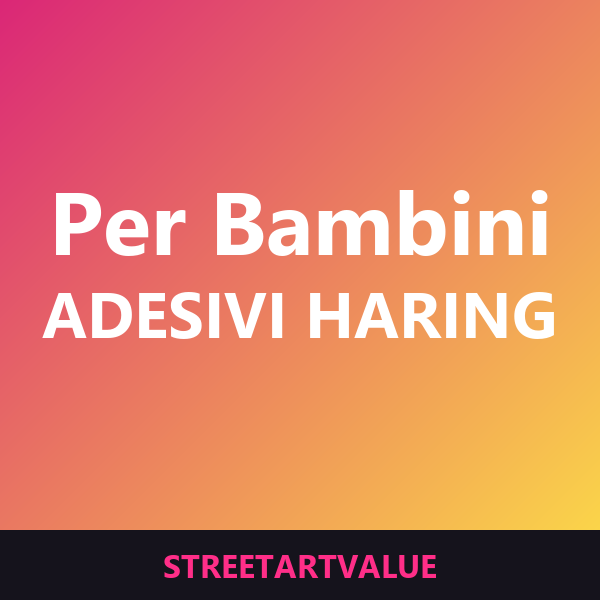 Adesivi Keith Haring per bambini Adesivi Keith Haring per bambini: libri e materiali di street art su Amazon