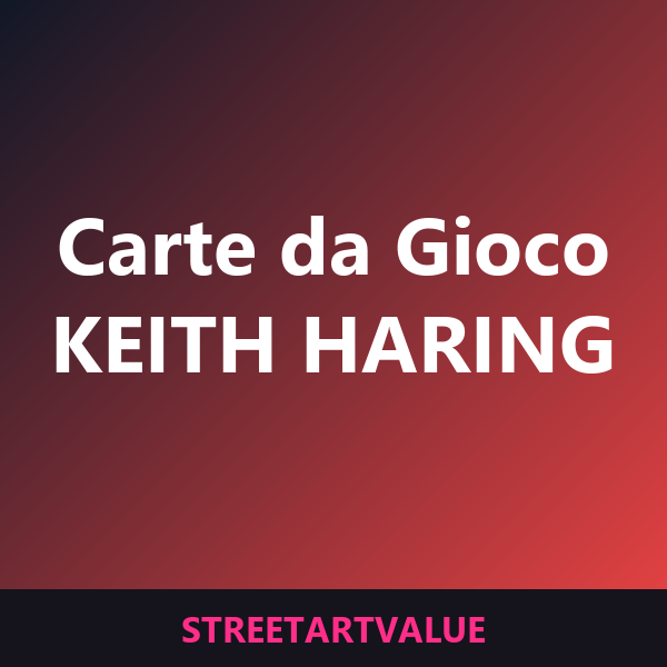 Carte da gioco Keith Haring su Amazon