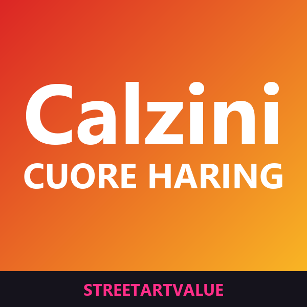 Calzini cuore Keith Haring su Amazon
