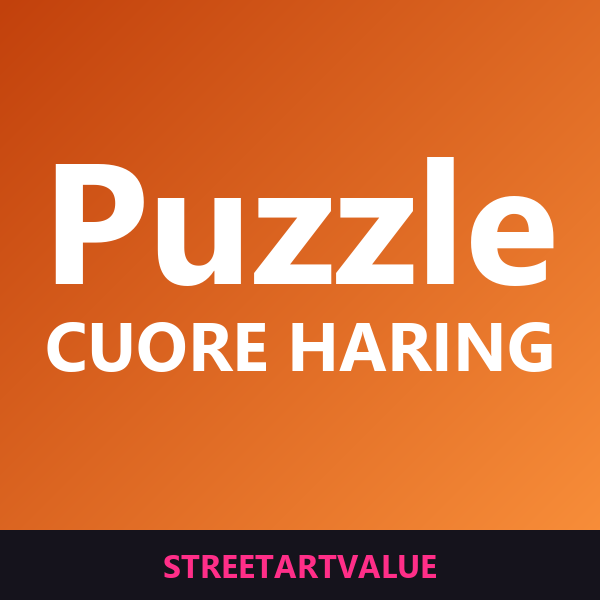 Puzzle cuore Keith Haring su Amazon