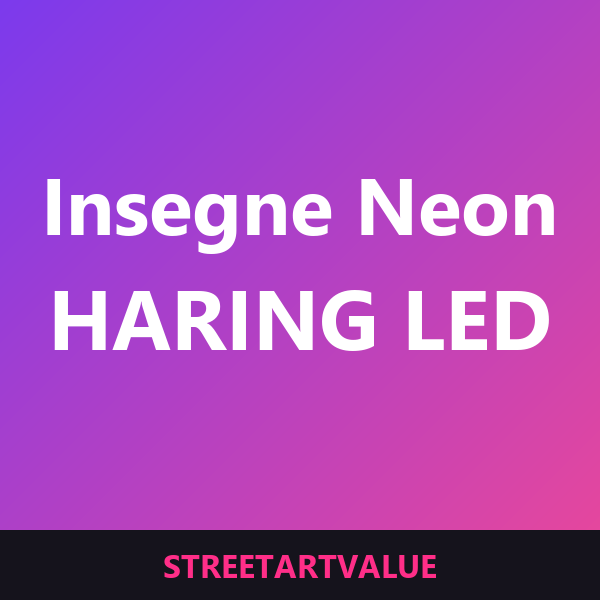 Insegne neon LED Keith Haring Insegne neon LED Keith Haring: libri e materiali di street art su Amazon