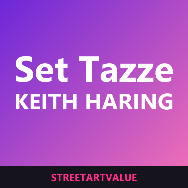 Set di tazze Keith Haring su Amazon
