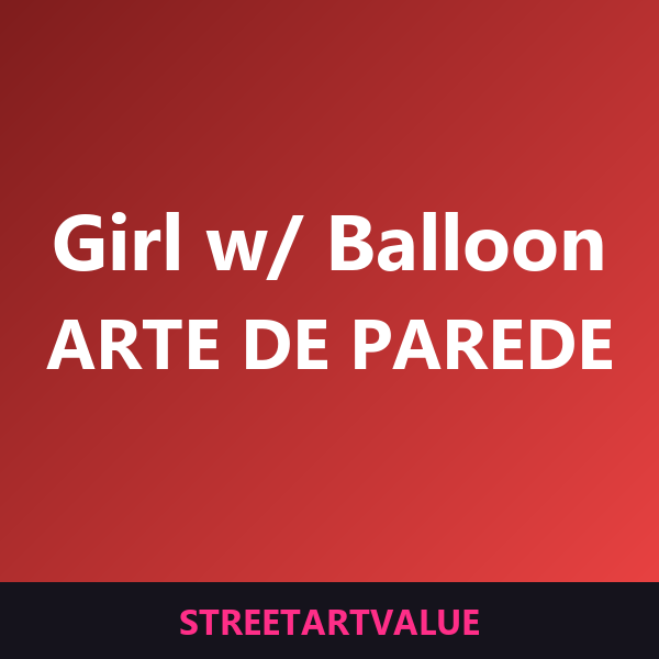 Quadro Girl with Balloon na Amazon