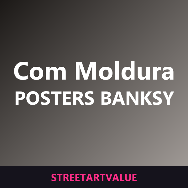 Posters Banksy com moldura na Amazon