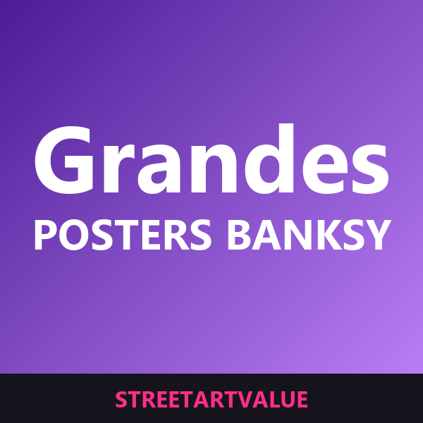 Posters Banksy grandes na Amazon