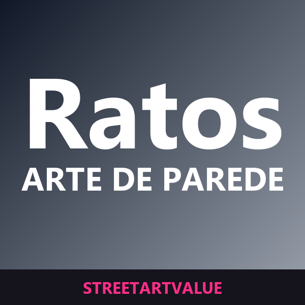 Quadro dos ratos de Banksy na Amazon