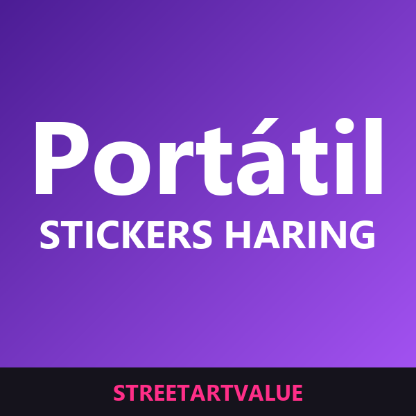 Autocolantes para portátil Haring na Amazon