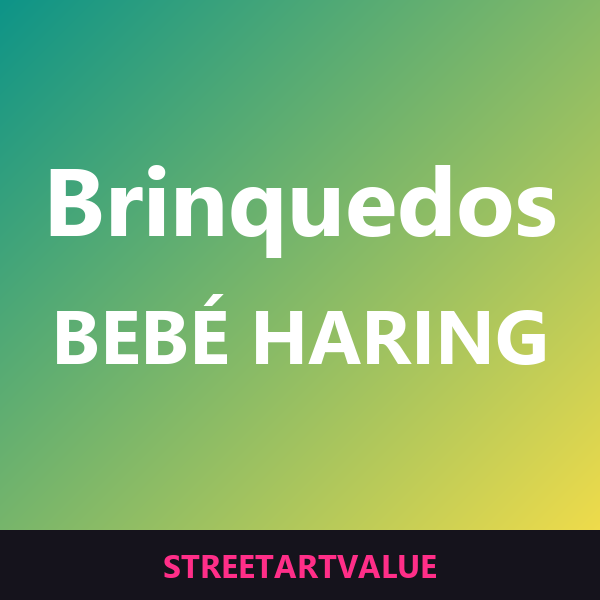 Brinquedos de bebé Keith Haring na Amazon