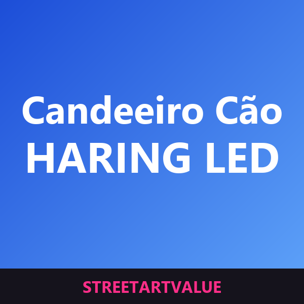 Candeeiros cão Haring na Amazon