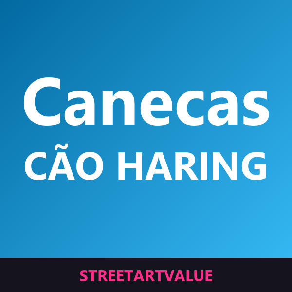 Canecas cão Keith Haring na Amazon
