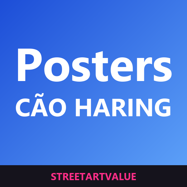 Posters cão Keith Haring na Amazon
