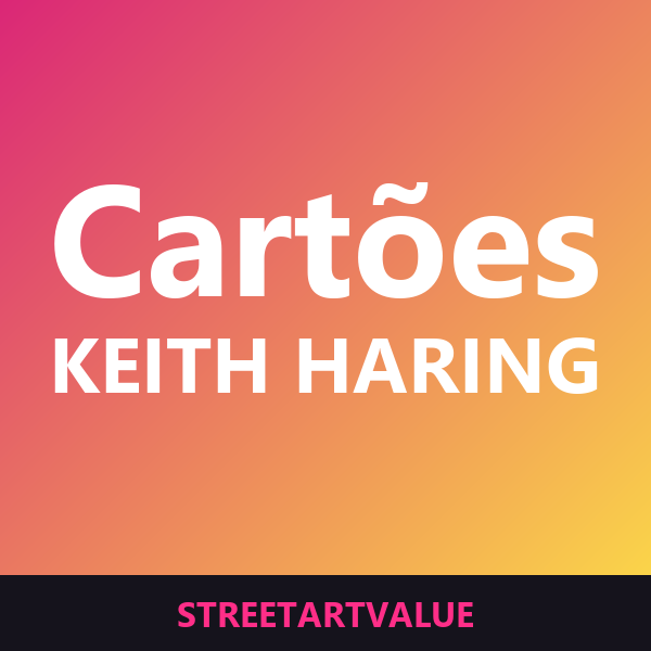 Cartões de felicitações Keith Haring na Amazon