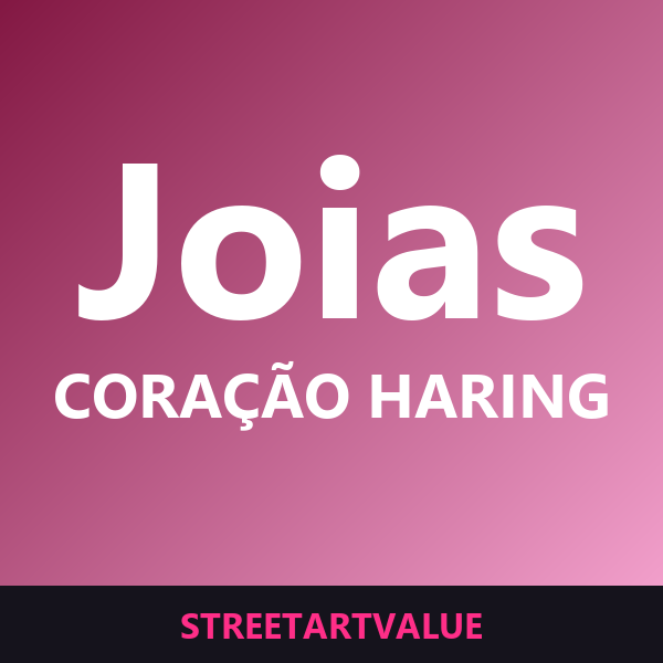 Joias coração Keith Haring na Amazon