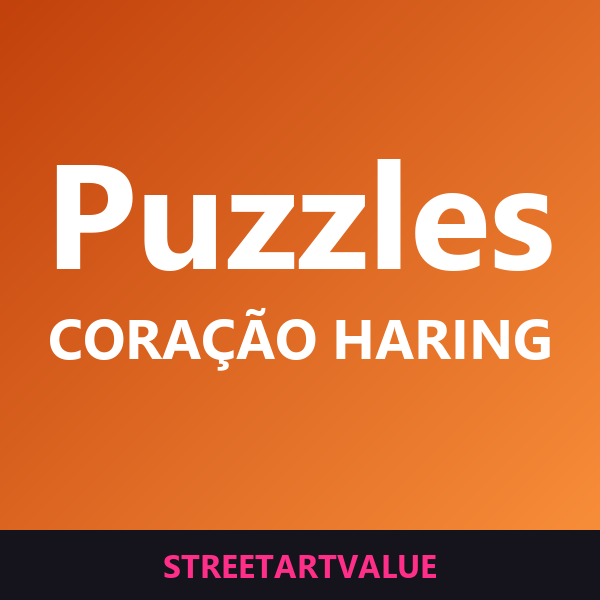 Puzzles coração Keith Haring na Amazon