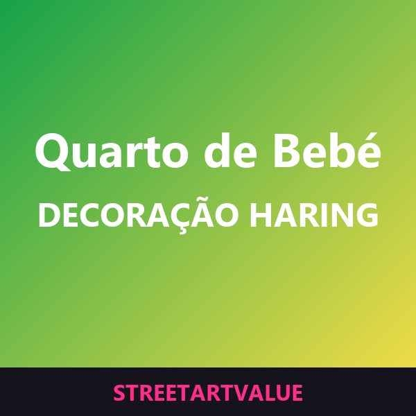 Decoração Haring para quarto de bebé na Amazon