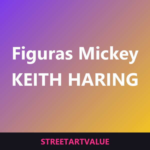 Figuras Mickey x Haring na Amazon