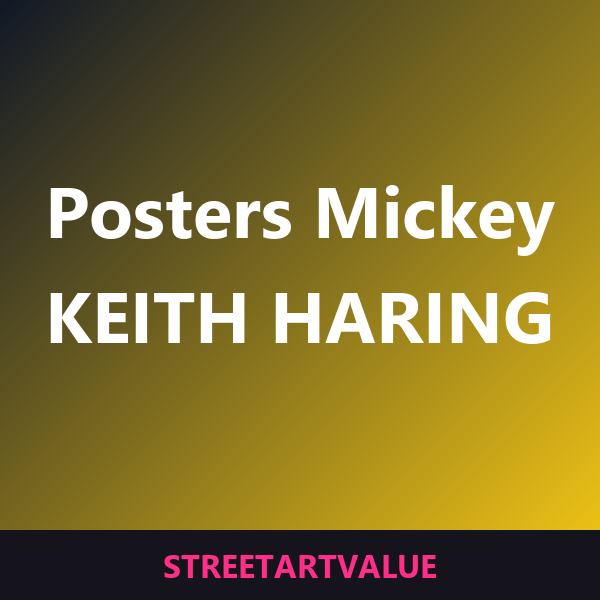 Posters Mickey Mouse de Haring na Amazon