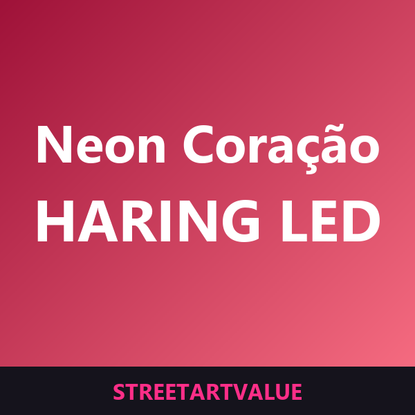 Luzes neon coração Haring na Amazon