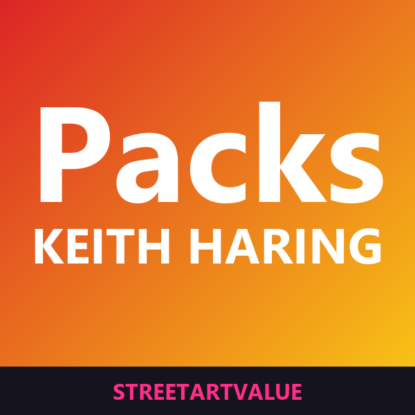 Packs de autocolantes Keith Haring na Amazon