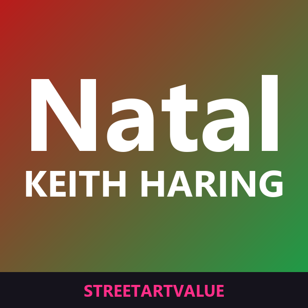 Postais de Natal Keith Haring na Amazon