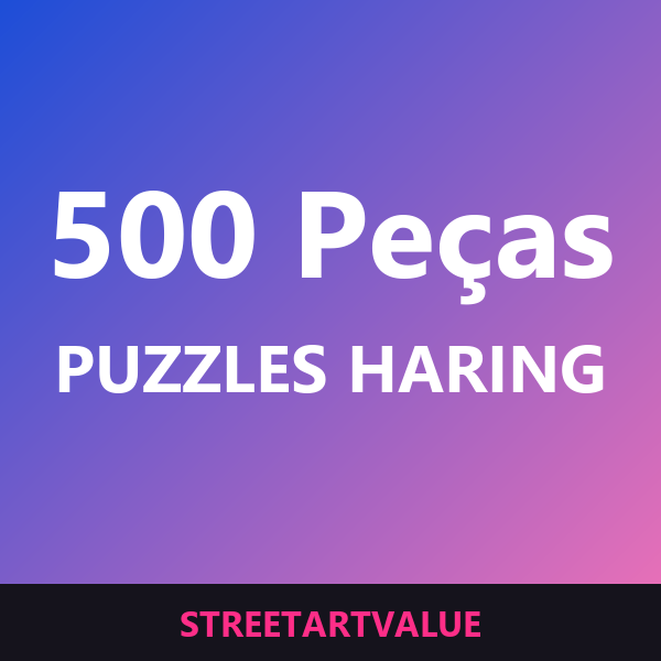 Puzzles Haring de 500 peças na Amazon