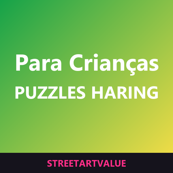 Puzzles Haring para crianças na Amazon