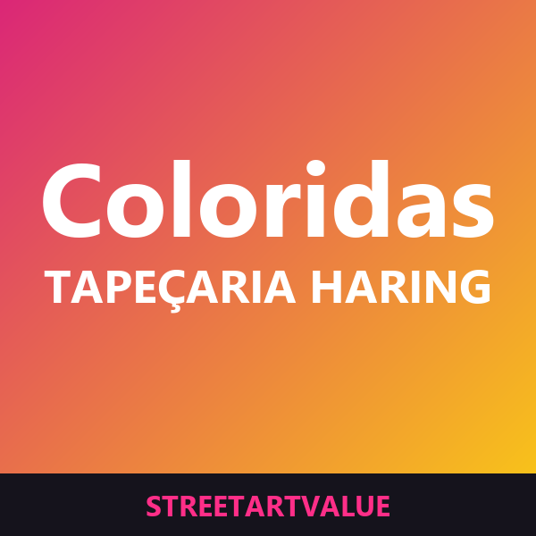 Tapeçarias Haring coloridas na Amazon