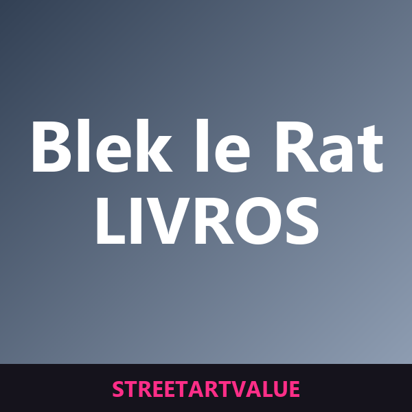 Livros sobre Blek le Rat na Amazon