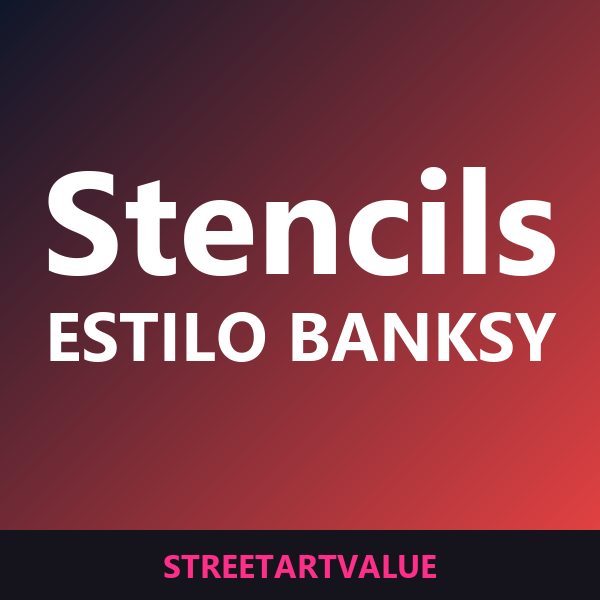Stencils ao estilo de Banksy na Amazon