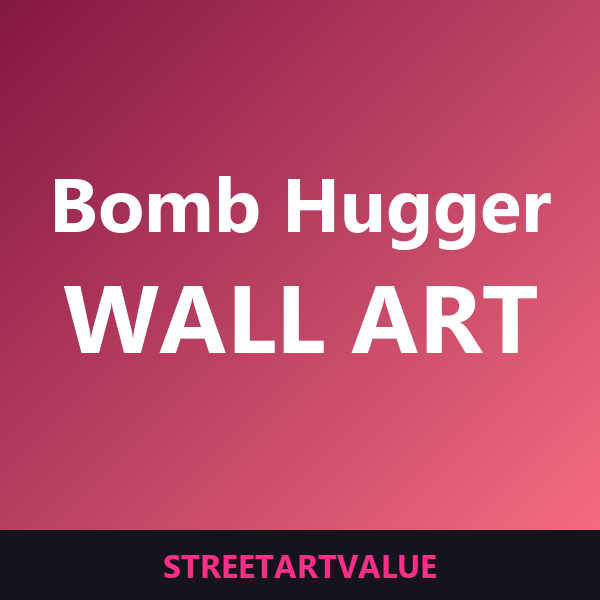 Bomb Hugger wall art on Amazon