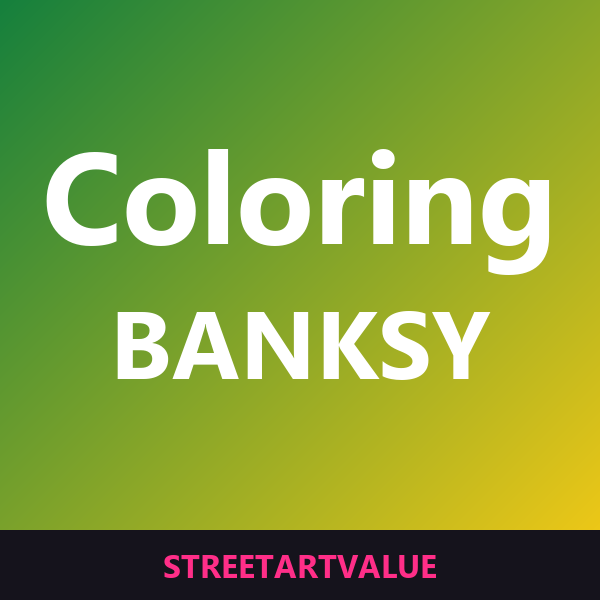 Banksy coloring books on Amazon
