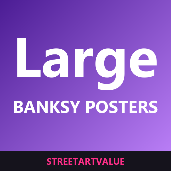 Large Banksy posters on Amazon