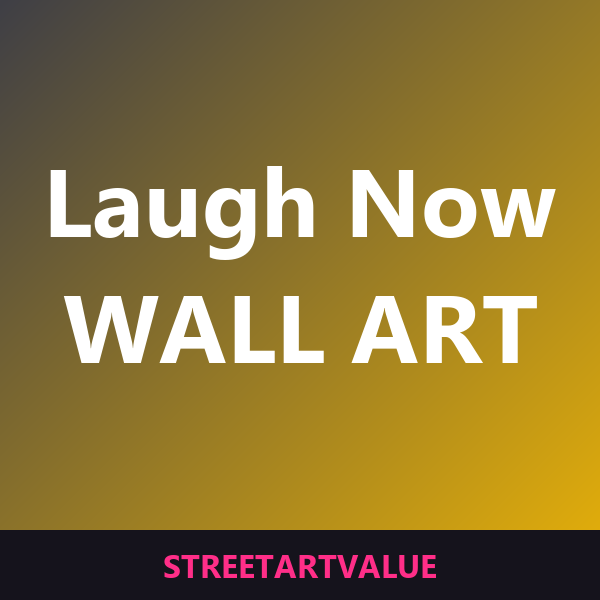 Laugh Now monkey wall art on Amazon