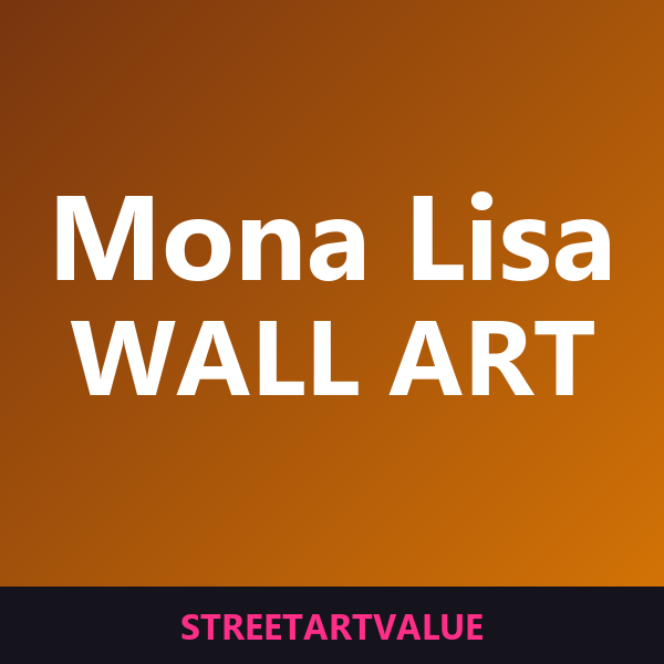 Banksy Mona Lisa wall art on Amazon