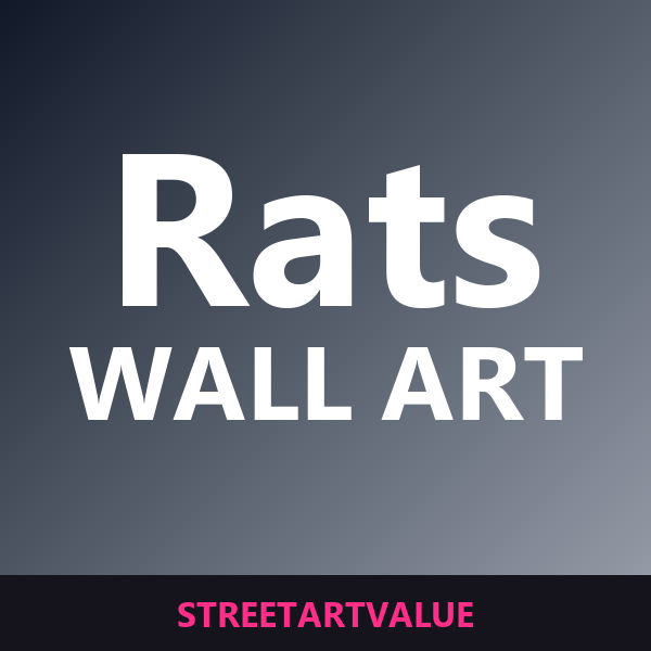 Banksy rat wall art on Amazon