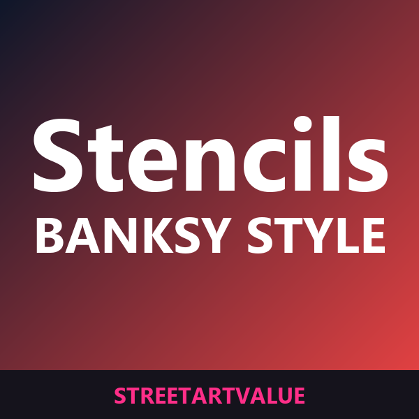 Banksy-style stencils on Amazon