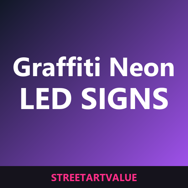 Graffiti neon signs on Amazon