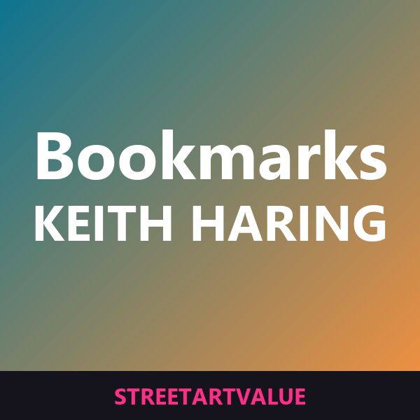 Keith Haring bookmarks on Amazon