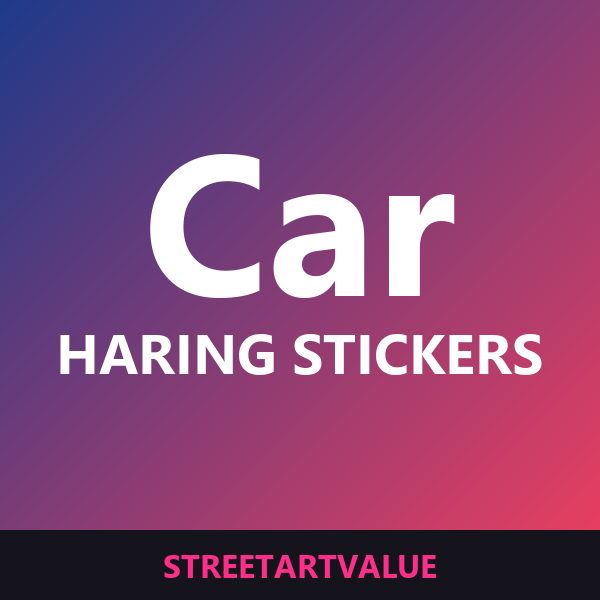 Keith Haring car stickers on Amazon