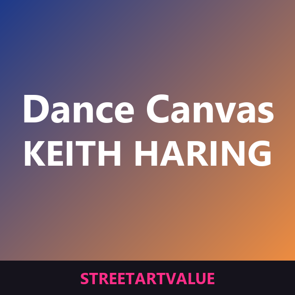 Dancing figures canvas wall art: street art books and supplies on Amazon