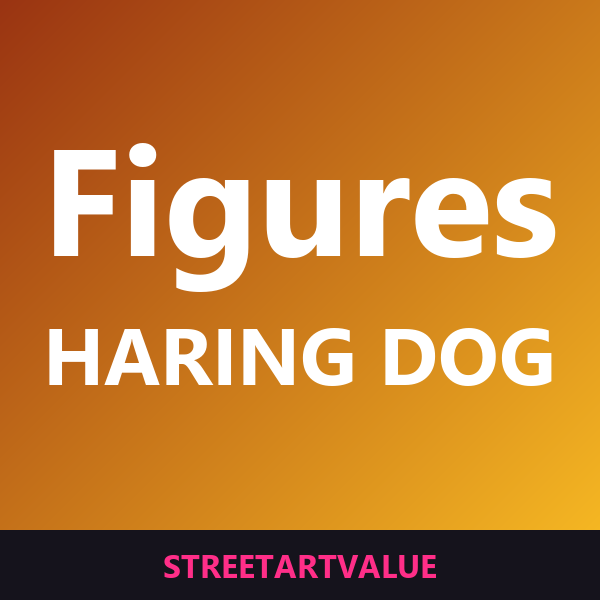 Keith Haring dog figures on Amazon